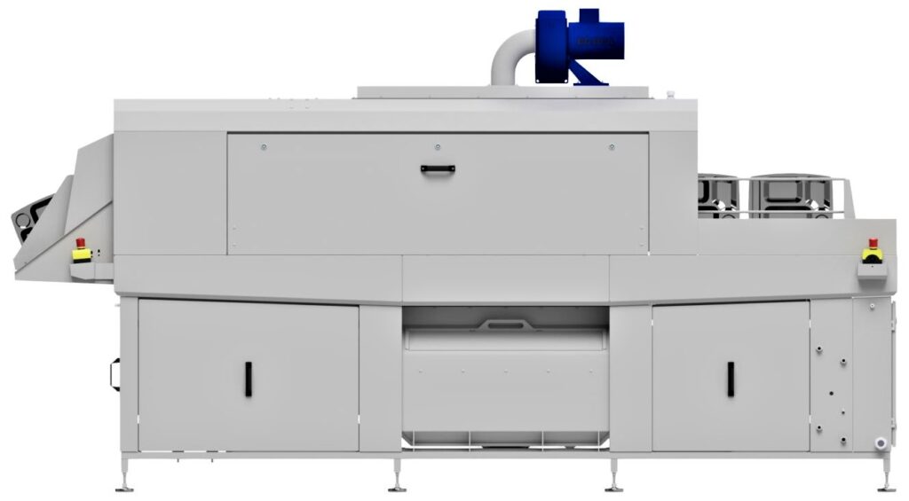 Backblechwaschanlage seitlich