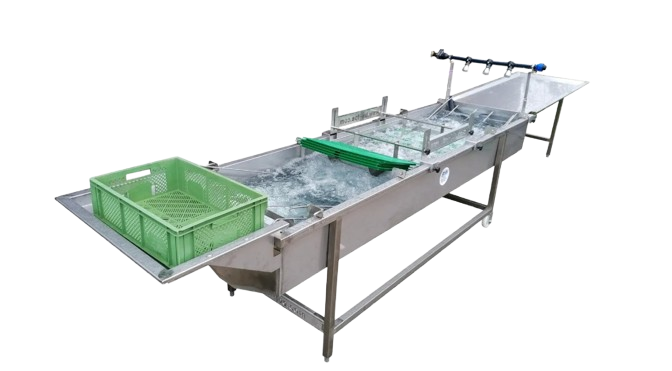 Durchschubwaschanlage vor vorne