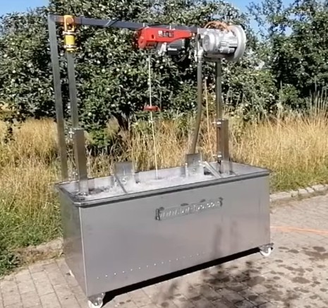 Tauchwaschanlage im Einsatz